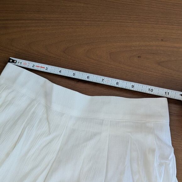 NWT Storets White Isla Floaty Ruffle Cotton Mini Skirt/Skort, size S-M - Picture 6 of 8